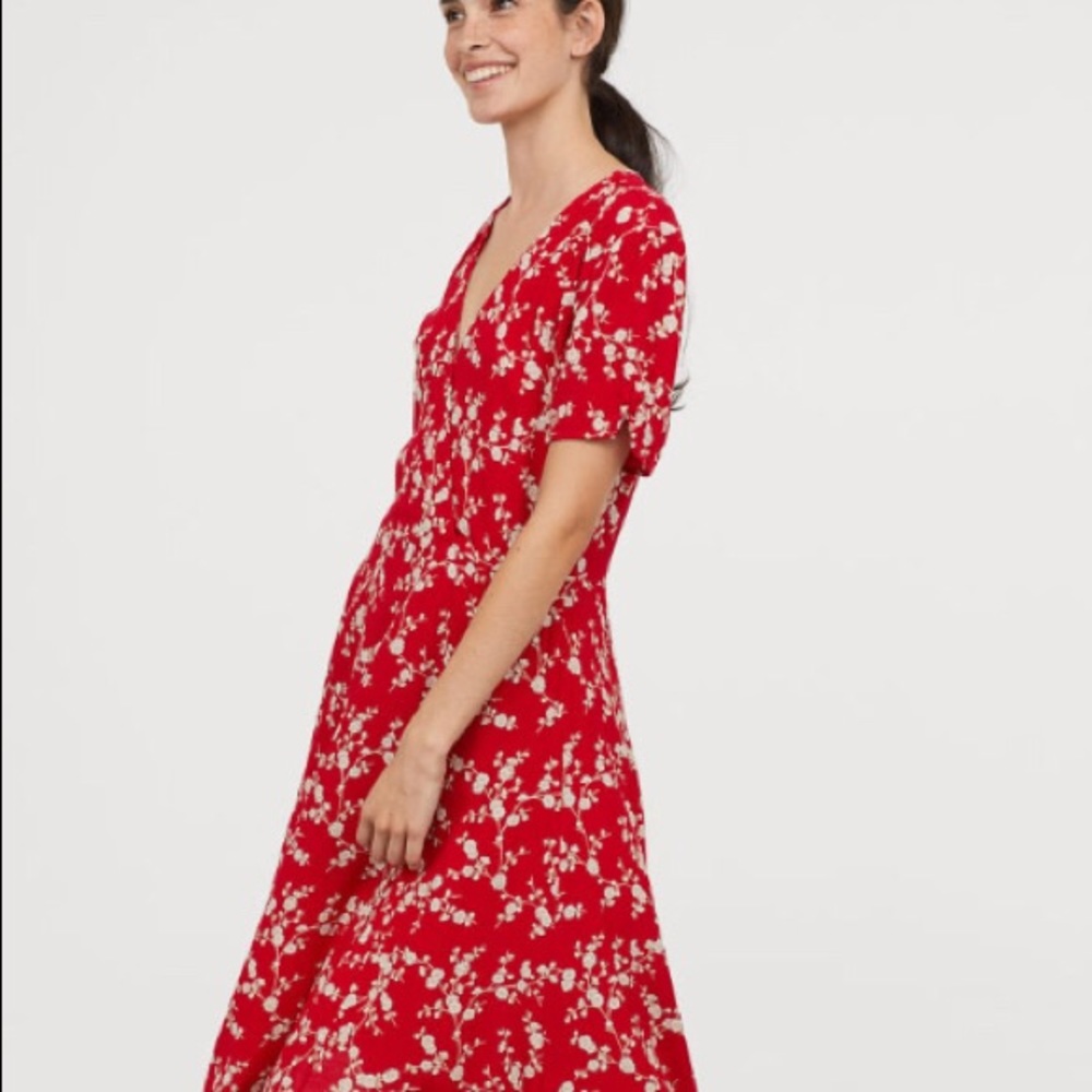 GP&J Baker X H&M Oversized Red Dress